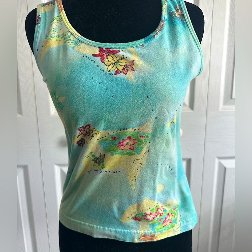 Vintage tropical tank top